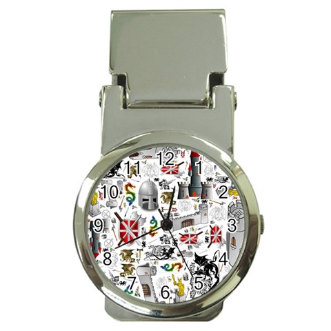 Medieval Mash Up Money Clip with Watch from ArtsNow.com Front