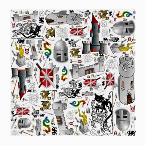Medieval Mash Up Glasses Cloth (Medium) from ArtsNow.com Front