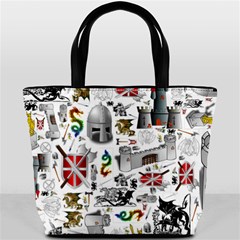 Medieval Mash Up Bucket Handbag from ArtsNow.com Front