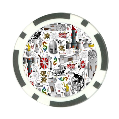 Medieval Mash Up Poker Chip (10 Pack) from ArtsNow.com Front