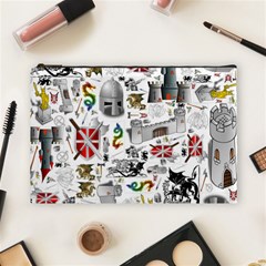 Medieval Mash Up Cosmetic Bag (Large) from ArtsNow.com Front