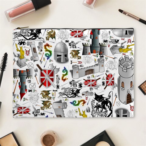 Medieval Mash Up Cosmetic Bag (XL) from ArtsNow.com Front