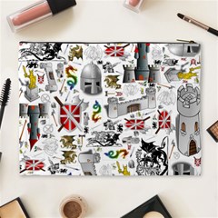 Medieval Mash Up Cosmetic Bag (XL) from ArtsNow.com Back