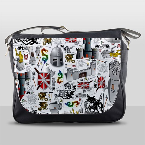 Medieval Mash Up Messenger Bag from ArtsNow.com Front