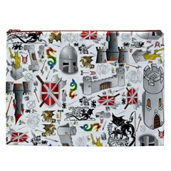 Medieval Mash Up Cosmetic Bag (XXL) from ArtsNow.com Front