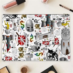 Medieval Mash Up Cosmetic Bag (XXL) from ArtsNow.com Back