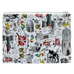 Medieval Mash Up Cosmetic Bag (XXL) from ArtsNow.com Back