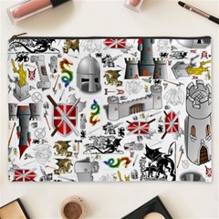 Medieval Mash Up Cosmetic Bag (XXXL) from ArtsNow.com Front