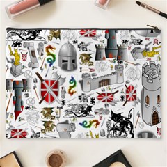 Medieval Mash Up Cosmetic Bag (XXXL) from ArtsNow.com Back