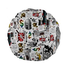 Medieval Mash Up 15  Premium Round Cushion  from ArtsNow.com Front