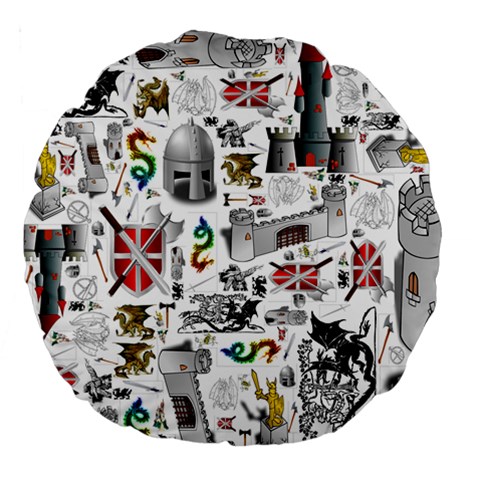 Medieval Mash Up 18  Premium Round Cushion  from ArtsNow.com Front