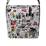 Medieval Mash Up Flap Closure Messenger Bag (Large)