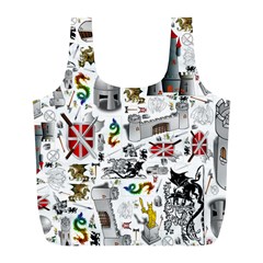 Medieval Mash Up Reusable Bag (L) from ArtsNow.com Front