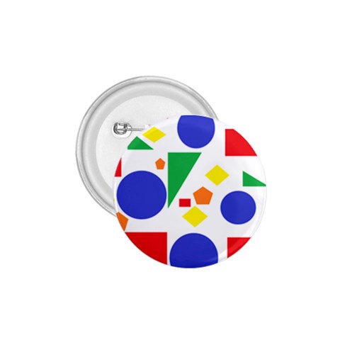 Random Geometrics 1.75  Button from ArtsNow.com Front