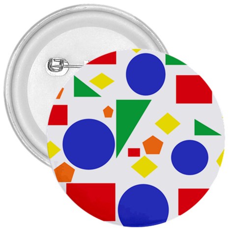 Random Geometrics 3  Button from ArtsNow.com Front