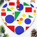 Random Geometrics Heart Ornament