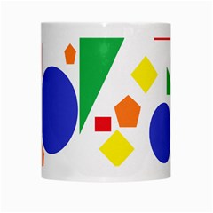 Random Geometrics White Coffee Mug from ArtsNow.com Center