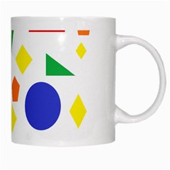 Random Geometrics White Coffee Mug from ArtsNow.com Right