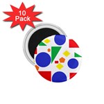 Random Geometrics 1.75  Button Magnet (10 pack)