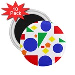 Random Geometrics 2.25  Button Magnet (10 pack)