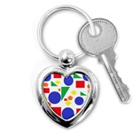 Random Geometrics Key Chain (Heart)