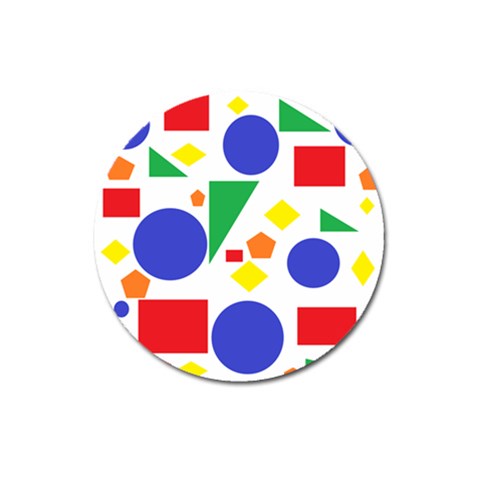Random Geometrics Magnet 3  (Round) from ArtsNow.com Front