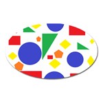 Random Geometrics Magnet (Oval)