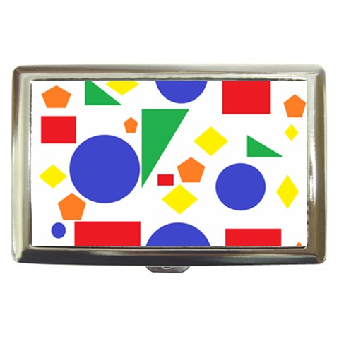 Random Geometrics Cigarette Money Case from ArtsNow.com Front