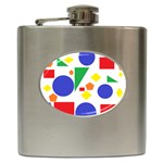 Random Geometrics Hip Flask