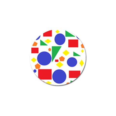 Random Geometrics Golf Ball Marker from ArtsNow.com Front