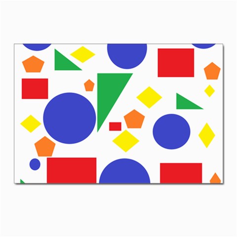 Random Geometrics Postcard 4 x 6  (10 Pack) from ArtsNow.com Front