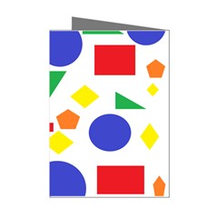 Random Geometrics Mini Greeting Card (8 Pack) from ArtsNow.com Left