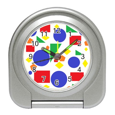 Random Geometrics Desk Alarm Clock from ArtsNow.com Front