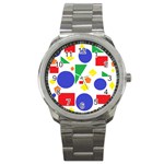 Random Geometrics Sport Metal Watch