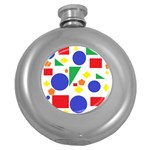 Random Geometrics Hip Flask (Round)