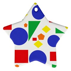 Random Geometrics Star Ornament (Two Sides) from ArtsNow.com Back