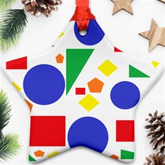 Random Geometrics Star Ornament (Two Sides) from ArtsNow.com Back