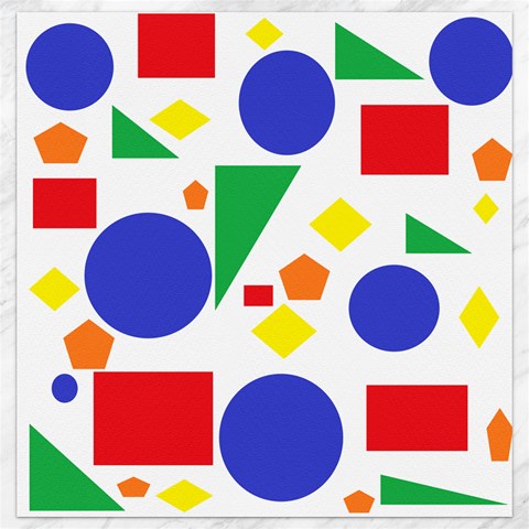 Random Geometrics Canvas 12  x 12  (Unframed) from ArtsNow.com 11.4 x11.56  Canvas - 1