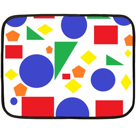 Random Geometrics Mini Fleece Blanket (Two Sided) from ArtsNow.com 35 x27  Blanket Front