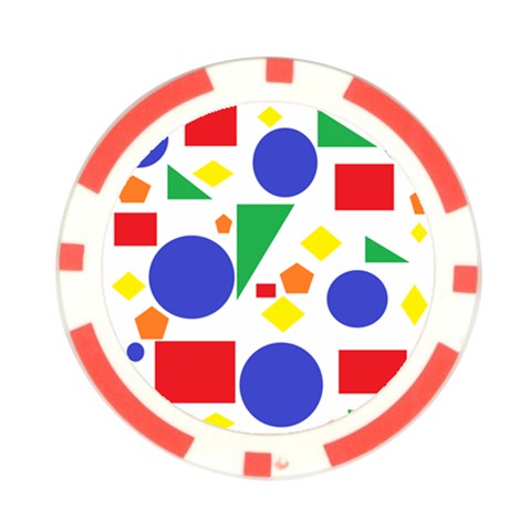 Random Geometrics Poker Chip (10 Pack) from ArtsNow.com Front