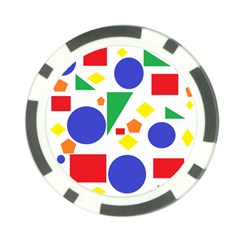 Random Geometrics Poker Chip (10 Pack) from ArtsNow.com Front