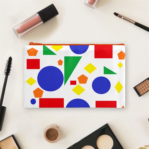 Random Geometrics Cosmetic Bag (Medium) from ArtsNow.com Front