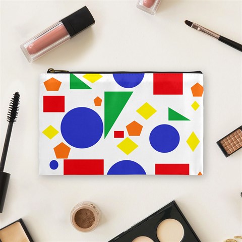 Random Geometrics Cosmetic Bag (Medium) from ArtsNow.com Front