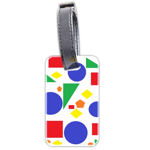 Random Geometrics Luggage Tag (Two Sides) from ArtsNow.com Front