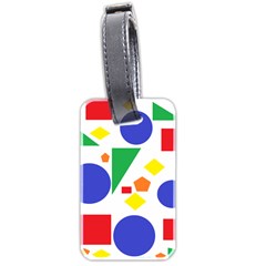 Random Geometrics Luggage Tag (Two Sides) from ArtsNow.com Front