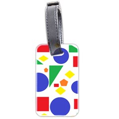 Random Geometrics Luggage Tag (Two Sides) from ArtsNow.com Back