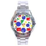 Random Geometrics Stainless Steel Watch