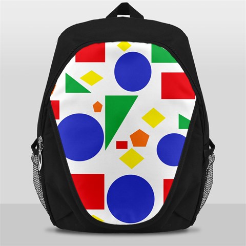 Random Geometrics Backpack Bag from ArtsNow.com Front