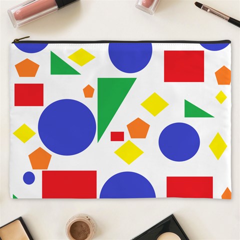 Random Geometrics Cosmetic Bag (XXXL) from ArtsNow.com Front