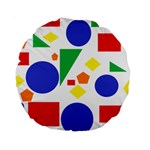 Random Geometrics 15  Premium Round Cushion 